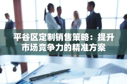 平谷区定制销售策略：提升市场竞争力的精准方案