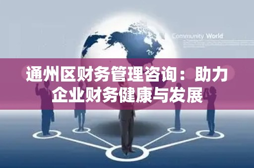 通州区财务管理咨询：助力企业财务健康与发展