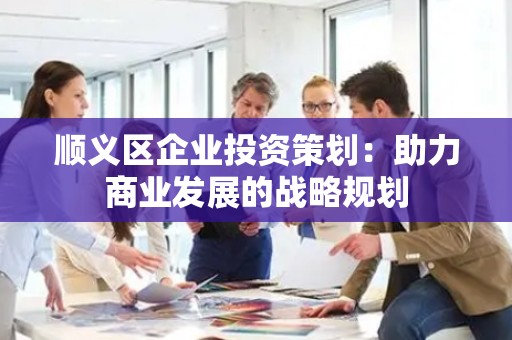 顺义区企业投资策划：助力商业发展的战略规划