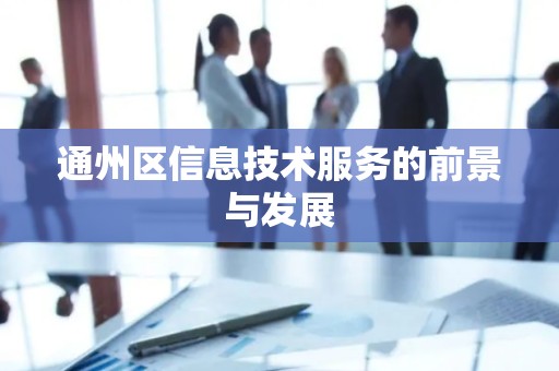通州区信息技术服务的前景与发展