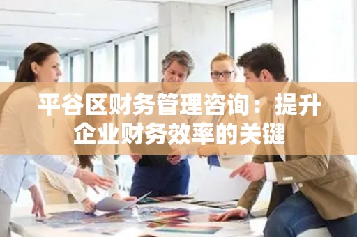 平谷区财务管理咨询：提升企业财务效率的关键