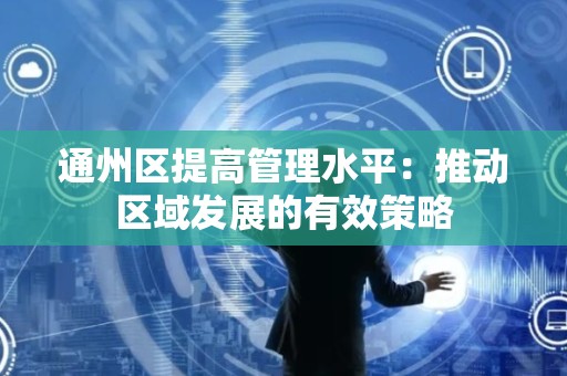 通州区提高管理水平：推动区域发展的有效策略